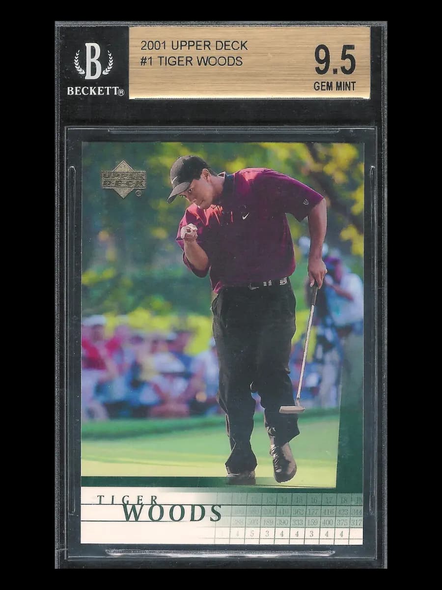 2001 Upper Deck Tiger Woods BGS 9