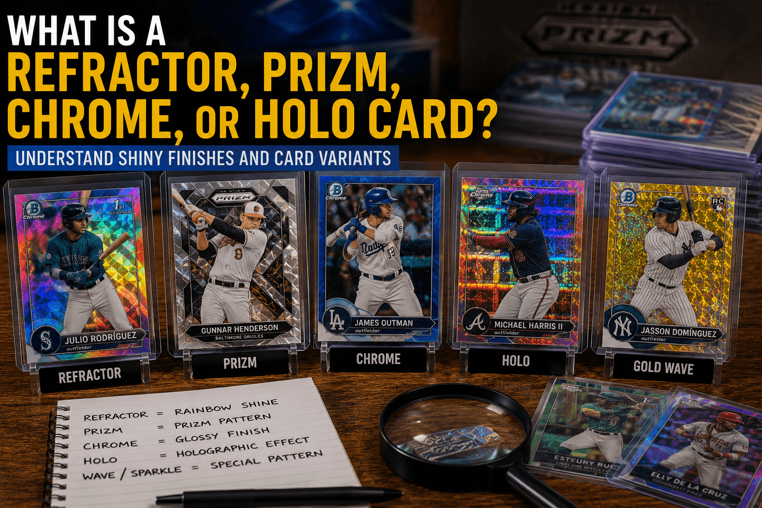 What Is A Refractor, Prizm, Chrome, Or Holo Card?